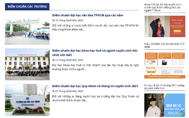 Tin tức tuyển sinh cao đẳng đại học from Chrome web store to be run with OffiDocs Chromium online Tin tức tuyển sinh cao đẳng đại học from Chrome web store to be run with OffiDocs Chromium online