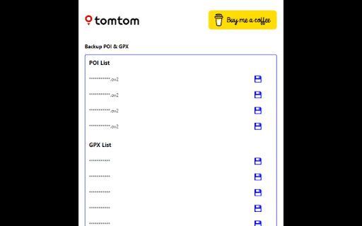TomTom POI/GPX Extractor Favorites to POI (OV2) Converter from Chrome web store to be run with OffiDocs Chromium online TomTom POI/GPX Extractor Favorites to POI (OV2) Converter from Chrome web store to be run with OffiDocs Chromium online