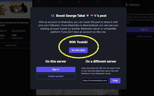 Tootski from Chrome web store to be run with OffiDocs Chromium online Tootski from Chrome web store to be run with OffiDocs Chromium online