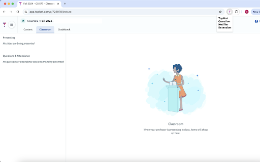 TopHat Question Notifier from Chrome web store to be run with OffiDocs Chromium online TopHat Question Notifier from Chrome web store to be run with OffiDocs Chromium online