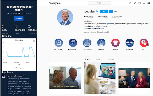TouchStone Influencer Analysis on Instagram from Chrome web store to be run with OffiDocs Chromium online TouchStone Influencer Analysis on Instagram from Chrome web store to be run with OffiDocs Chromium online