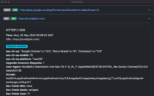 TracePulse from Chrome web store to be run with OffiDocs Chromium online TracePulse from Chrome web store to be run with OffiDocs Chromium online
