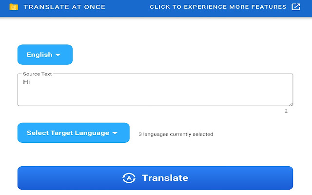 TranslateAtOnce Translate Multi Language from Chrome web store to be run with OffiDocs Chromium online TranslateAtOnce Translate Multi Language from Chrome web store to be run with OffiDocs Chromium online
