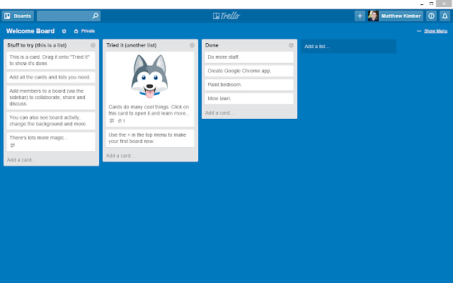 Trello App from Chrome web store to be run with OffiDocs Chromium online Trello App from Chrome web store to be run with OffiDocs Chromium online