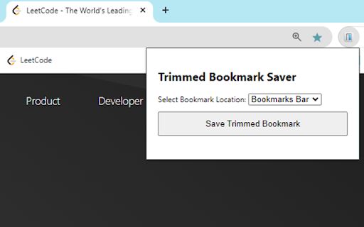 Trimmed Bookmark Saver from Chrome web store to be run with OffiDocs Chromium online Trimmed Bookmark Saver from Chrome web store to be run with OffiDocs Chromium online