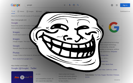 Trollface Me Chrome Extension from Chrome web store to be run with OffiDocs Chromium online Trollface Me Chrome Extension from Chrome web store to be run with OffiDocs Chromium online