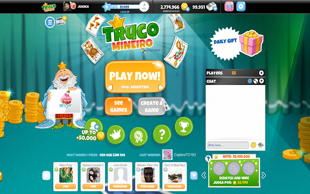 Truco Mineiro Playspace from Chrome web store to be run with OffiDocs Chromium online Truco Mineiro Playspace from Chrome web store to be run with OffiDocs Chromium online