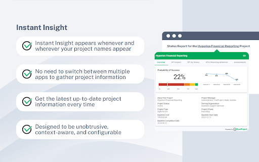 TrueProject Instant Insight from Chrome web store to be run with OffiDocs Chromium online TrueProject Instant Insight from Chrome web store to be run with OffiDocs Chromium online