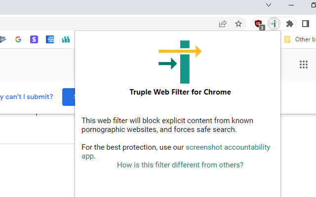 Truple Web Filter for Chrome from Chrome web store to be run with OffiDocs Chromium online Truple Web Filter for Chrome from Chrome web store to be run with OffiDocs Chromium online