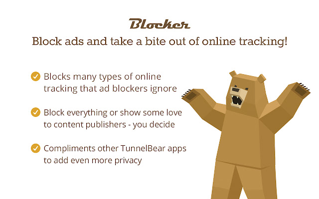 TunnelBear Blocker from Chrome web store to be run with OffiDocs Chromium online TunnelBear Blocker from Chrome web store to be run with OffiDocs Chromium online