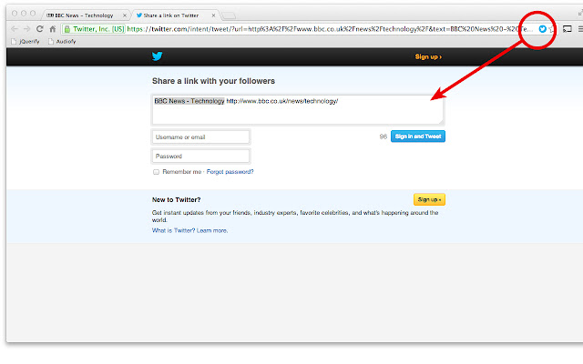 Tweet The Page from Chrome web store to be run with OffiDocs Chromium online Tweet The Page from Chrome web store to be run with OffiDocs Chromium online