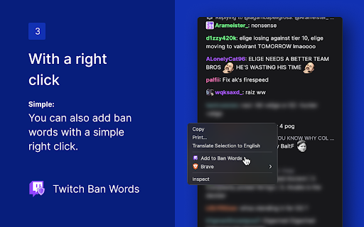 Twitch Ban Words from Chrome web store to be run with OffiDocs Chromium online Twitch Ban Words from Chrome web store to be run with OffiDocs Chromium online