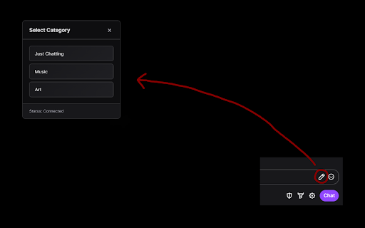 Twitch Category Shortcut from Chrome web store to be run with OffiDocs Chromium online Twitch Category Shortcut from Chrome web store to be run with OffiDocs Chromium online