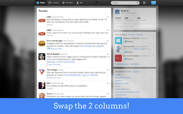 TwitColumns for Twitter from Chrome web store to be run with OffiDocs Chromium online TwitColumns for Twitter from Chrome web store to be run with OffiDocs Chromium online