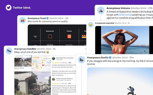 Twitter blind from Chrome web store to be run with OffiDocs Chromium online Twitter blind from Chrome web store to be run with OffiDocs Chromium online