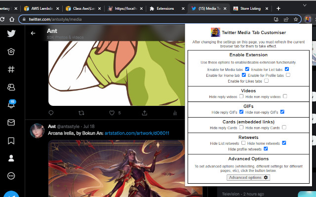 Twitter Customiser from Chrome web store to be run with OffiDocs Chromium online Twitter Customiser from Chrome web store to be run with OffiDocs Chromium online