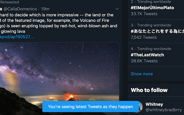 TwitterLatest from Chrome web store to be run with OffiDocs Chromium online TwitterLatest from Chrome web store to be run with OffiDocs Chromium online