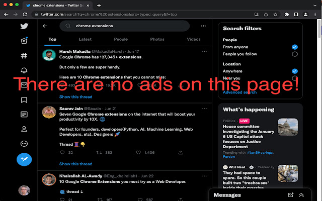 Twitter Promoted Ad Blocker from Chrome web store to be run with OffiDocs Chromium online Twitter Promoted Ad Blocker from Chrome web store to be run with OffiDocs Chromium online