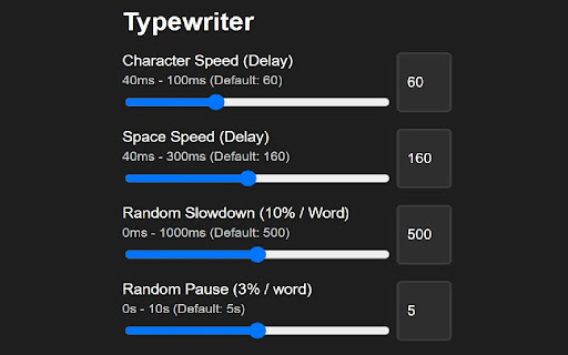 Typewriter from Chrome web store to be run with OffiDocs Chromium online Typewriter from Chrome web store to be run with OffiDocs Chromium online