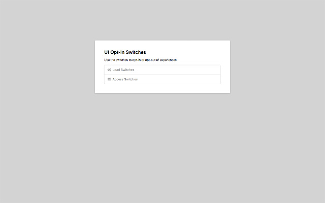 UI Opt In Switches from Chrome web store to be run with OffiDocs Chromium online UI Opt In Switches from Chrome web store to be run with OffiDocs Chromium online