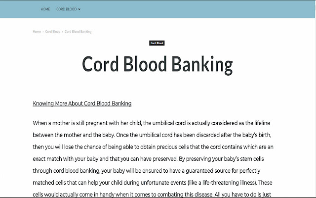 Umbilical cord blood banking from Chrome web store to be run with OffiDocs Chromium online Umbilical cord blood banking from Chrome web store to be run with OffiDocs Chromium online