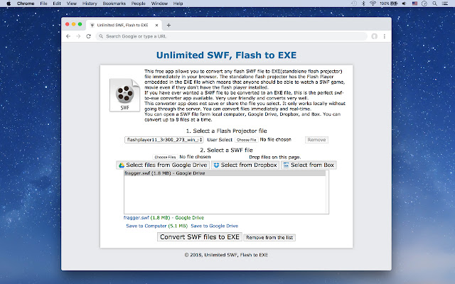 Unlimited SWF, Flash to EXE from Chrome web store to be run with OffiDocs Chromium online Unlimited SWF, Flash to EXE from Chrome web store to be run with OffiDocs Chromium online