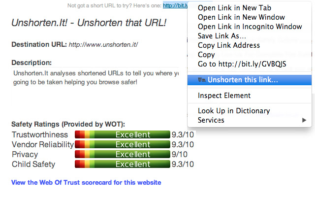 Unshorten.It! from Chrome web store to be run with OffiDocs Chromium online Unshorten.It! from Chrome web store to be run with OffiDocs Chromium online