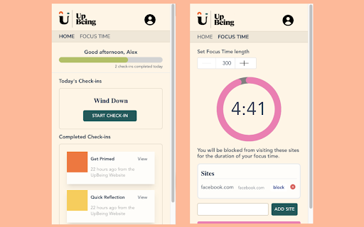 UpBeing Extension from Chrome web store to be run with OffiDocs Chromium online UpBeing Extension from Chrome web store to be run with OffiDocs Chromium online