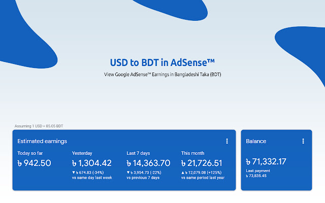 USD to BDT in AdSense™ from Chrome web store to be run with OffiDocs Chromium online USD to BDT in AdSense™ from Chrome web store to be run with OffiDocs Chromium online