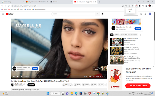UTube Ad Skipper from Chrome web store to be run with OffiDocs Chromium online UTube Ad Skipper from Chrome web store to be run with OffiDocs Chromium online