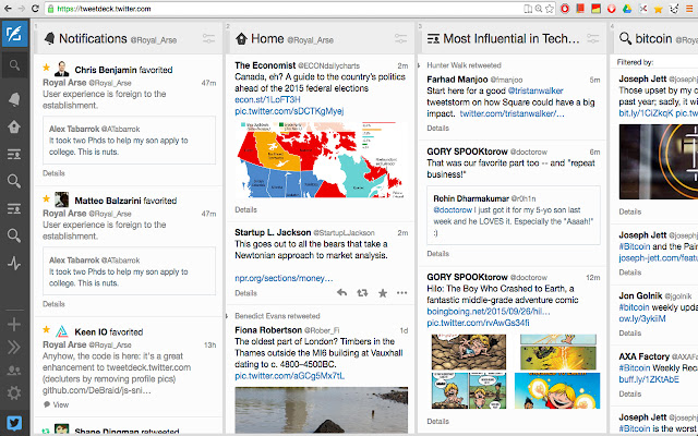 uTweetdeck from Chrome web store to be run with OffiDocs Chromium online uTweetdeck from Chrome web store to be run with OffiDocs Chromium online