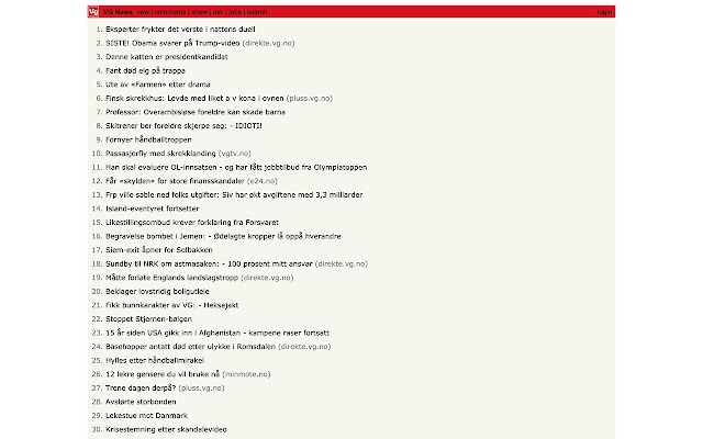 VG News from Chrome web store to be run with OffiDocs Chromium online VG News from Chrome web store to be run with OffiDocs Chromium online