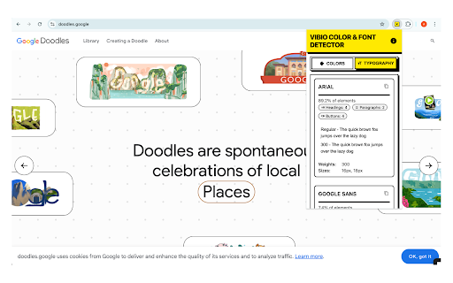 Vibio: Color Font Detector from Chrome web store to be run with OffiDocs Chromium online Vibio: Color Font Detector from Chrome web store to be run with OffiDocs Chromium online