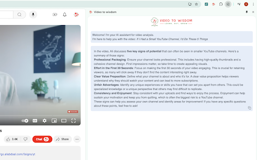 Video to Wisdom Turn Video Learning Into Real World Success from Chrome web store to be run with OffiDocs Chromium online Video to Wisdom Turn Video Learning Into Real World Success from Chrome web store to be run with OffiDocs Chromium online