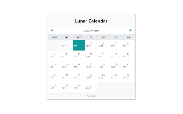 VIETNAMESE LUNAR CALENDAR from Chrome web store to be run with OffiDocs Chromium online VIETNAMESE LUNAR CALENDAR from Chrome web store to be run with OffiDocs Chromium online