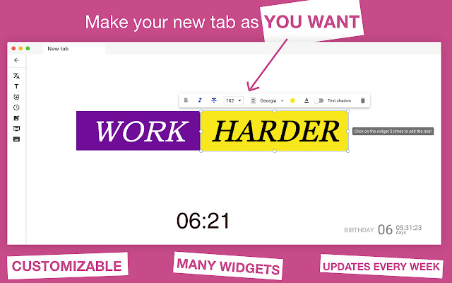 Vision board new tab app from Chrome web store to be run with OffiDocs Chromium online Vision board new tab app from Chrome web store to be run with OffiDocs Chromium online