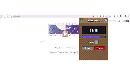 Visual Timer from Chrome web store to be run with OffiDocs Chromium online Visual Timer from Chrome web store to be run with OffiDocs Chromium online