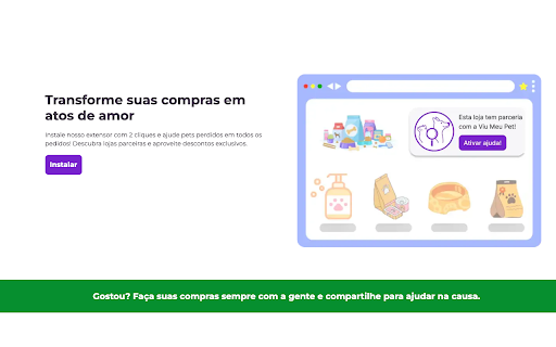 Viu Meu Pet from Chrome web store to be run with OffiDocs Chromium online Viu Meu Pet from Chrome web store to be run with OffiDocs Chromium online