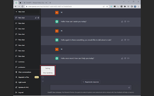 Voice to ChatGPT from Chrome web store to be run with OffiDocs Chromium online Voice to ChatGPT from Chrome web store to be run with OffiDocs Chromium online