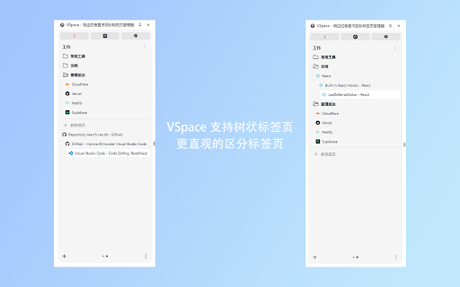 VSpace 侧边栏垂直书签和标签页管理器 from Chrome web store to be run with OffiDocs Chromium online VSpace 侧边栏垂直书签和标签页管理器 from Chrome web store to be run with OffiDocs Chromium online