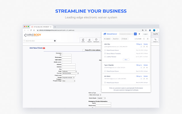 WaiverForever Connect from Chrome web store to be run with OffiDocs Chromium online WaiverForever Connect from Chrome web store to be run with OffiDocs Chromium online