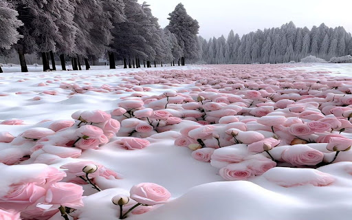 Wallpaper of roses blooming in the snow from Chrome web store to be run with OffiDocs Chromium online Wallpaper of roses blooming in the snow from Chrome web store to be run with OffiDocs Chromium online