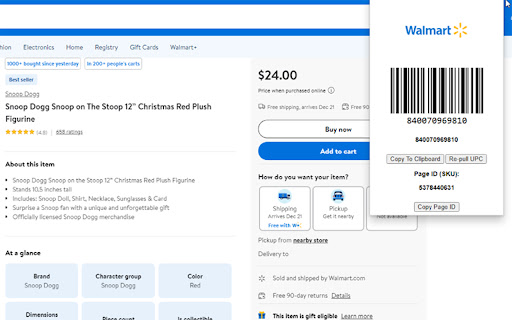 Walmart UPC SKU Finder from Chrome web store to be run with OffiDocs Chromium online Walmart UPC SKU Finder from Chrome web store to be run with OffiDocs Chromium online