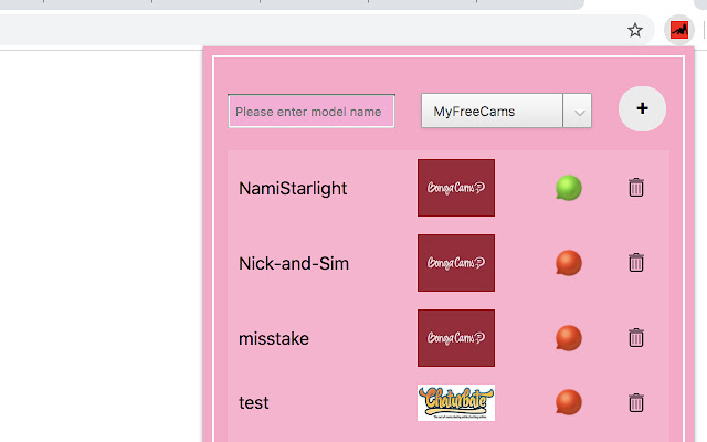 Webcam Favourite Model from Chrome web store to be run with OffiDocs Chromium online Webcam Favourite Model from Chrome web store to be run with OffiDocs Chromium online