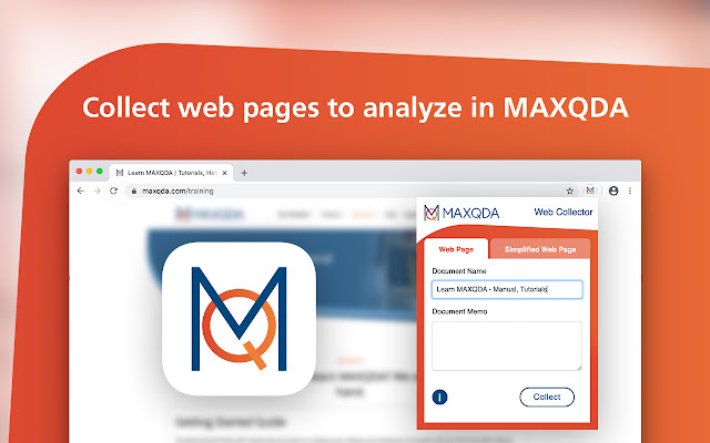 Web Collector for MAXQDA from Chrome web store to be run with OffiDocs Chromium online Web Collector for MAXQDA from Chrome web store to be run with OffiDocs Chromium online