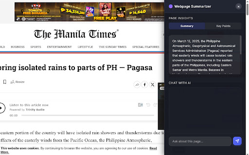 Webpage Summarizer Chat AI from Chrome web store to be run with OffiDocs Chromium online Webpage Summarizer Chat AI from Chrome web store to be run with OffiDocs Chromium online