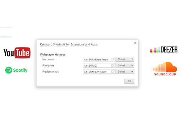 Webplayer Hotkeys Shortcuts for web players from Chrome web store to be run with OffiDocs Chromium online Webplayer Hotkeys Shortcuts for web players from Chrome web store to be run with OffiDocs Chromium online