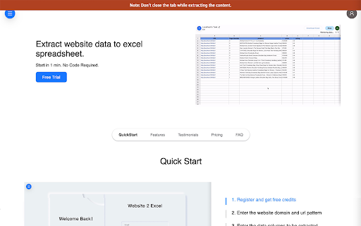 Website2Excel from Chrome web store to be run with OffiDocs Chromium online Website2Excel from Chrome web store to be run with OffiDocs Chromium online