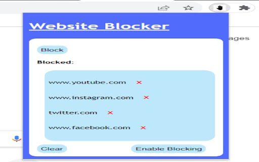website_blocker from Chrome web store to be run with OffiDocs Chromium online website_blocker from Chrome web store to be run with OffiDocs Chromium online