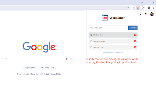 WebTasker from Chrome web store to be run with OffiDocs Chromium online WebTasker from Chrome web store to be run with OffiDocs Chromium online